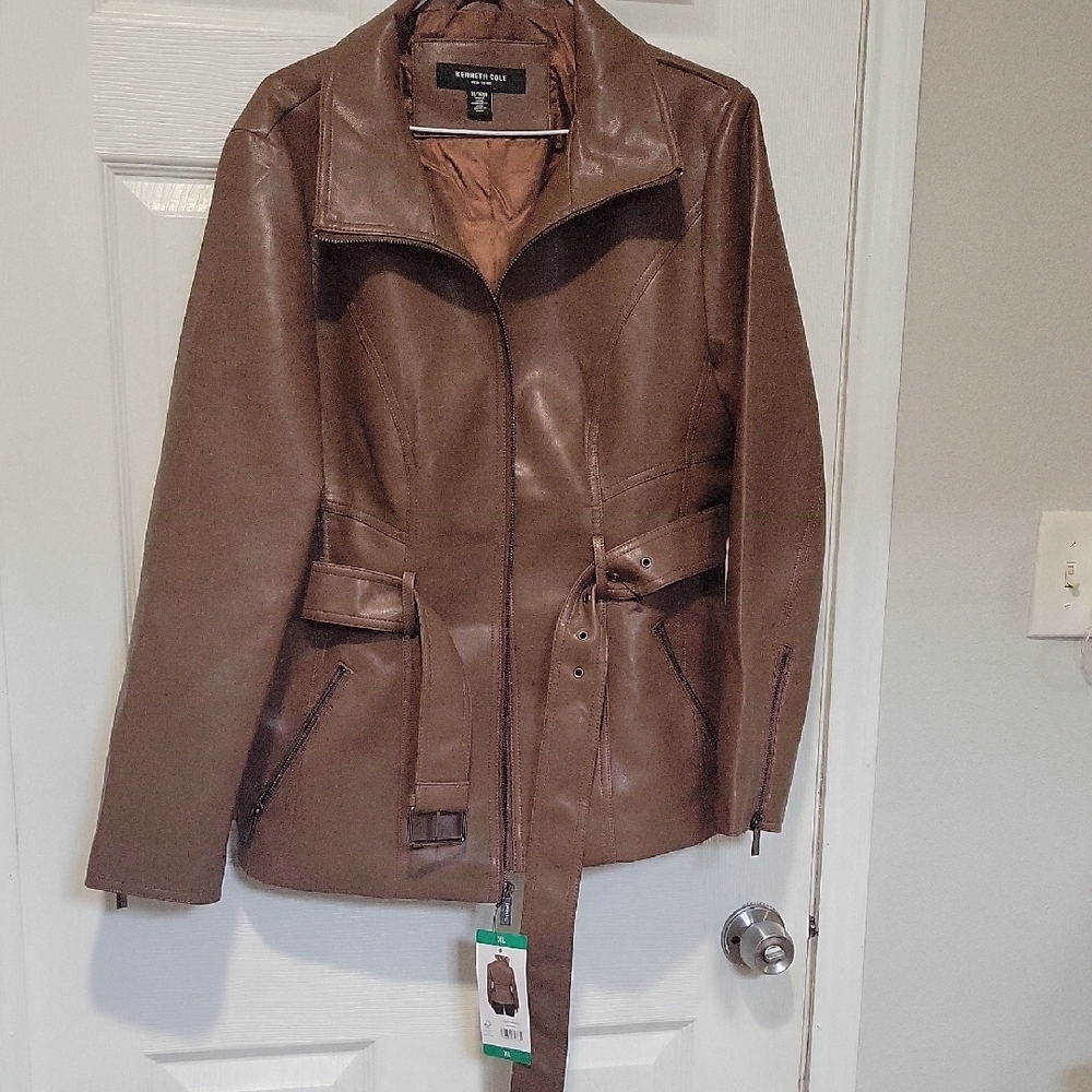 Brown Leather Jacket - image 3